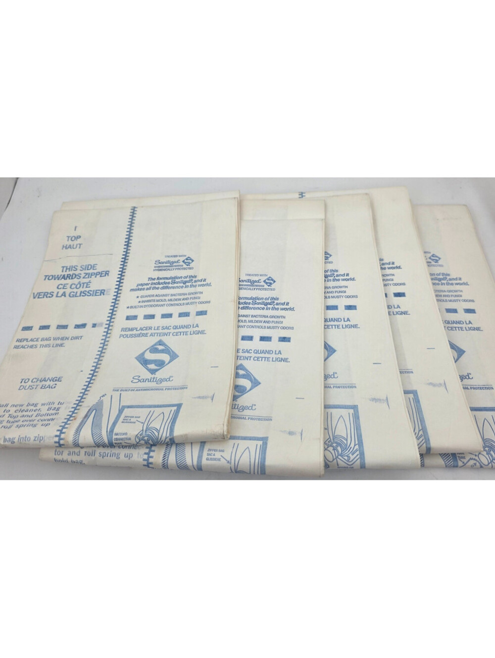 New Eureka Style F & G Replacement Vaccum Bags w/Ordor Control 5 pc.